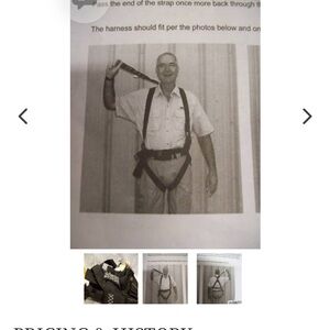 Men's Black Safety Harness